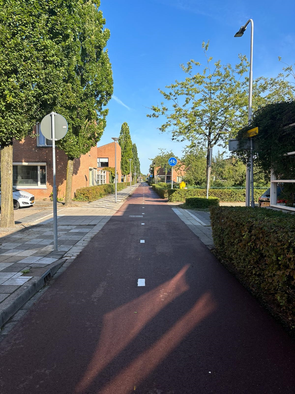 foto van aanpassing fietspad Basiliekpad, IJsselstein.